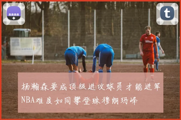 杨瀚森要成顶级进攻球员才能进军NBA难度如同攀登珠穆朗玛峰